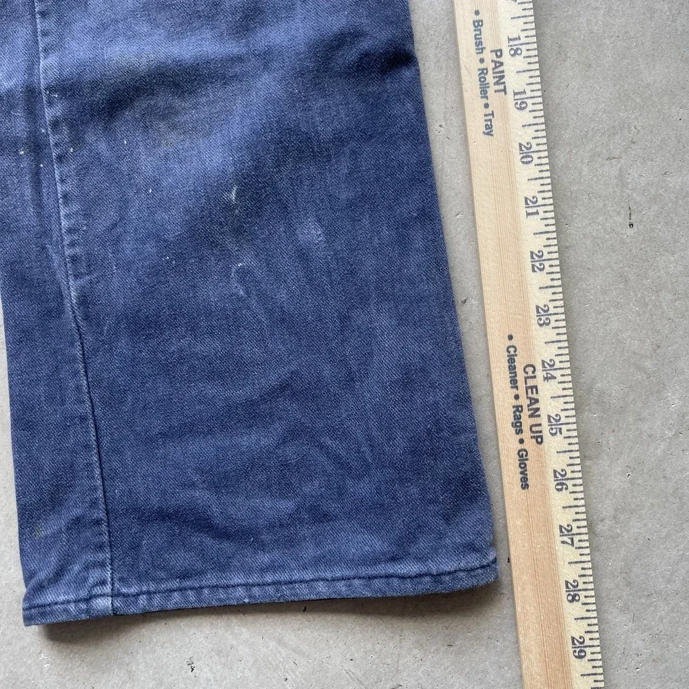 Levis Denim Jeans Vintage 1970's Safari Bush Pocket Bellbottom‎ White Tab Indigo